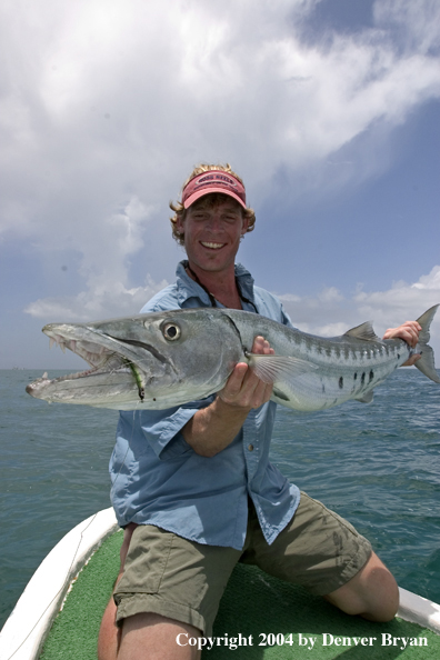 Flyfisherman w/barracuda