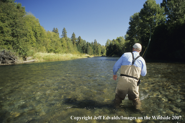 Angler on river