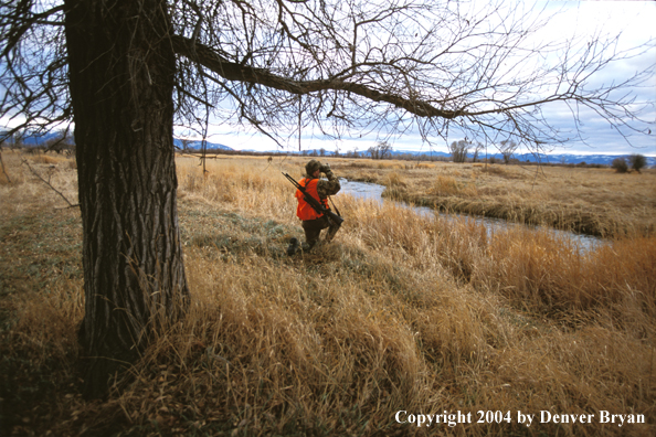 Big game hunter glassing.