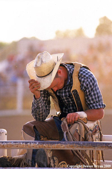 Cowboy at rodeo