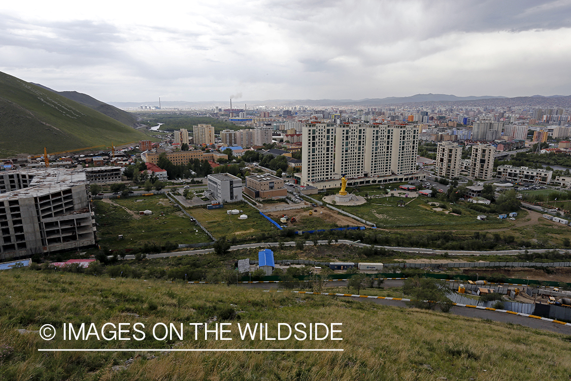 View overlooking Ulaanbaatar, Mongolia.