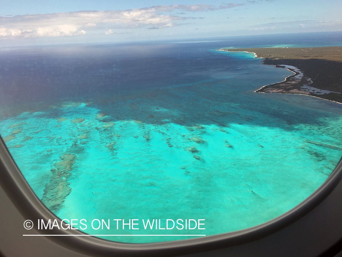 Aerial view of Turks and Caicos.