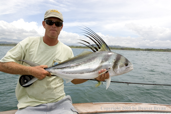 Fisherman with roosterfish.