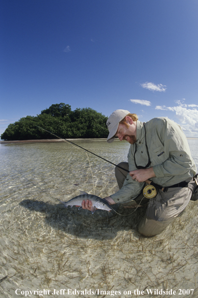 Angler with nice bonefish