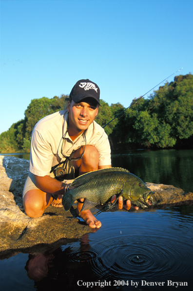 Flyfisherman with nembwe. 