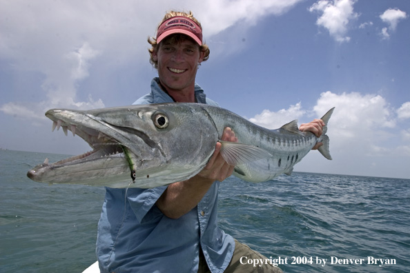 Flyfisherman w/barracuda