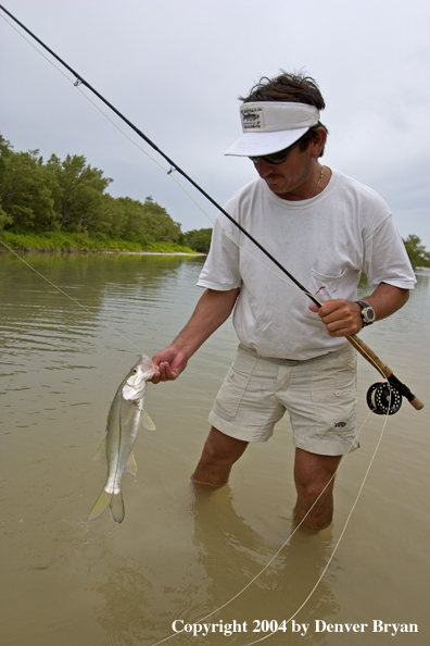 Flyfisherman w/snook