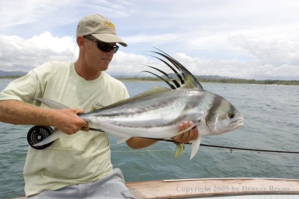 Fisherman with roosterfish.