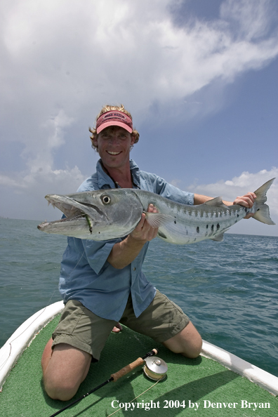 Flyfisherman w/barracuda