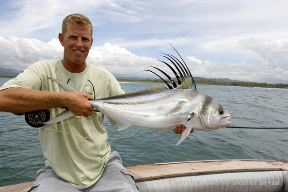 Fisherman with roosterfish.