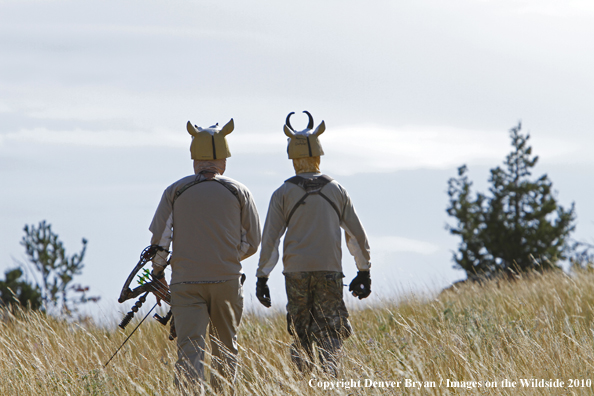 Archery Hunting for Pronghorned Antelope in Field