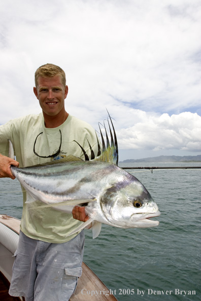 Fisherman with roosterfish.