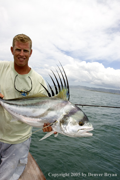 Fisherman with roosterfish.