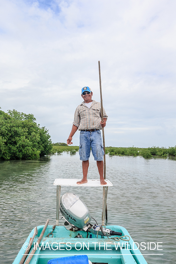 Saltwater flyfishing in Belize.