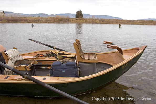 Flyfishermen fishing Yellowstone River, Montana.