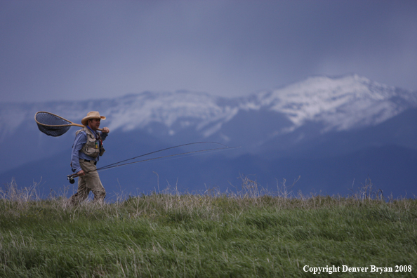 Flyfisherman with Gear