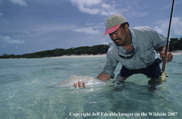 Angler with nice bonefish