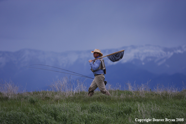 Flyfisherman with Gear