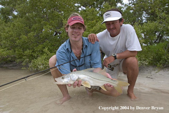 Flyfisherman w/snook