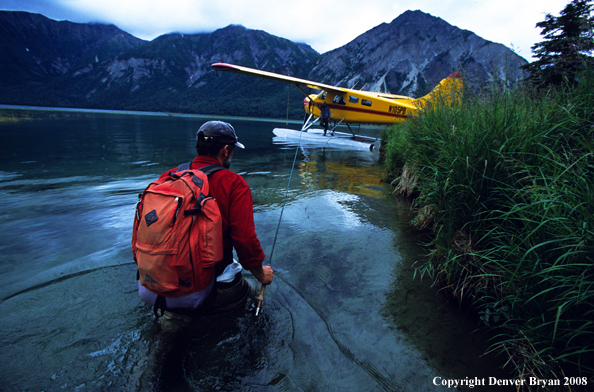 Flyfisherman in Alaska