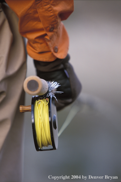 Flyfisherman with spey rod.