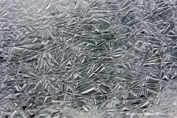 Ice crystals.