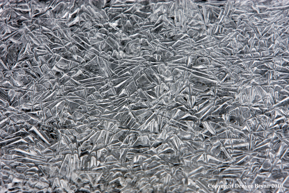 Ice crystals.