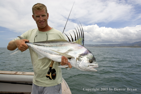 Fisherman with roosterfish.