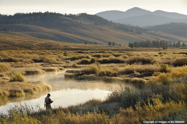 Flyfishing in Yellowstone.