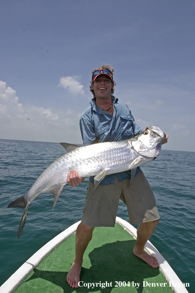 Flyfisherman w/tarpon 