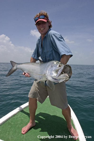 Flyfisherman w/tarpon 