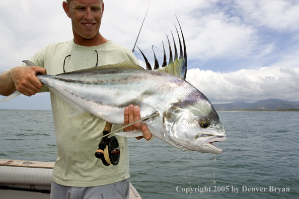 Fisherman with roosterfish.