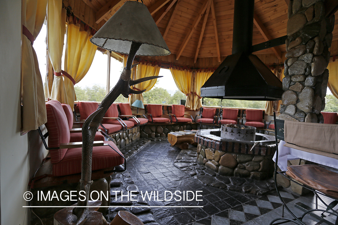 Inside Las Pampas Lodge (flyfishing) Patagonia, Argentina.