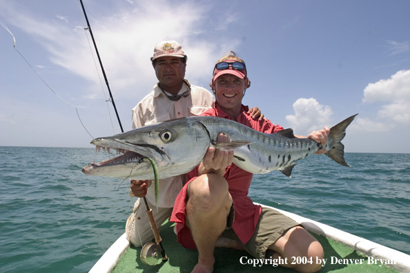 Flyfisherman w/barracuda