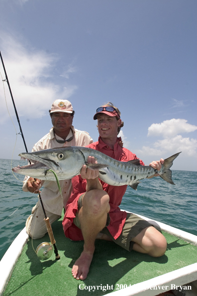 Flyfisherman w/barracuda