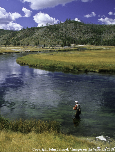 Flyfishing on the Firehole River