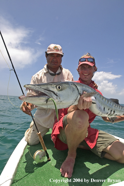 Flyfisherman w/barracuda