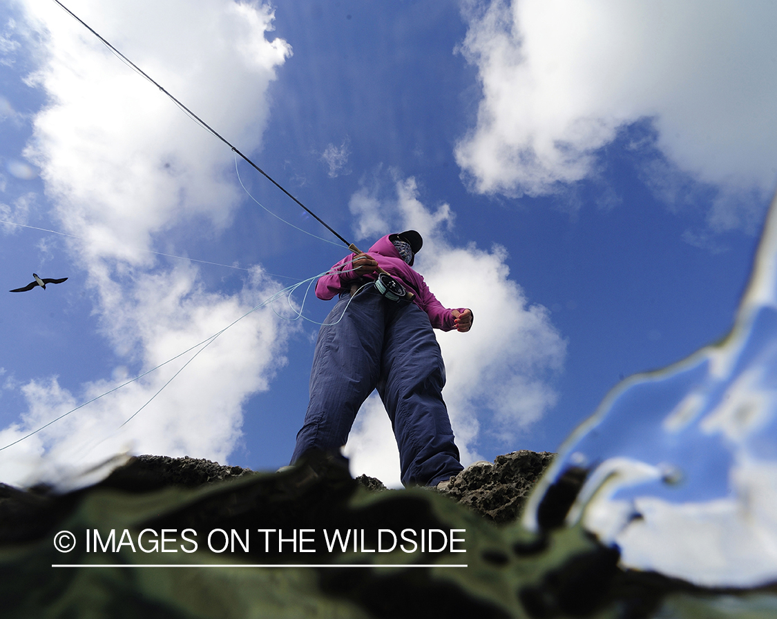 Flyfisher on Christmas Island.