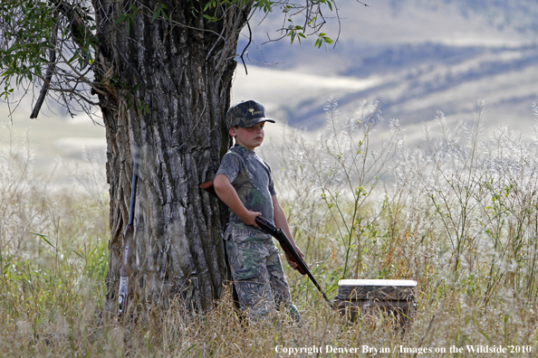 Young Hunter in field