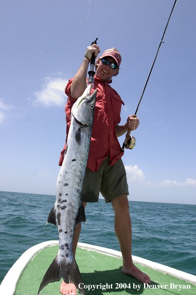 Flyfisherman w/barracuda