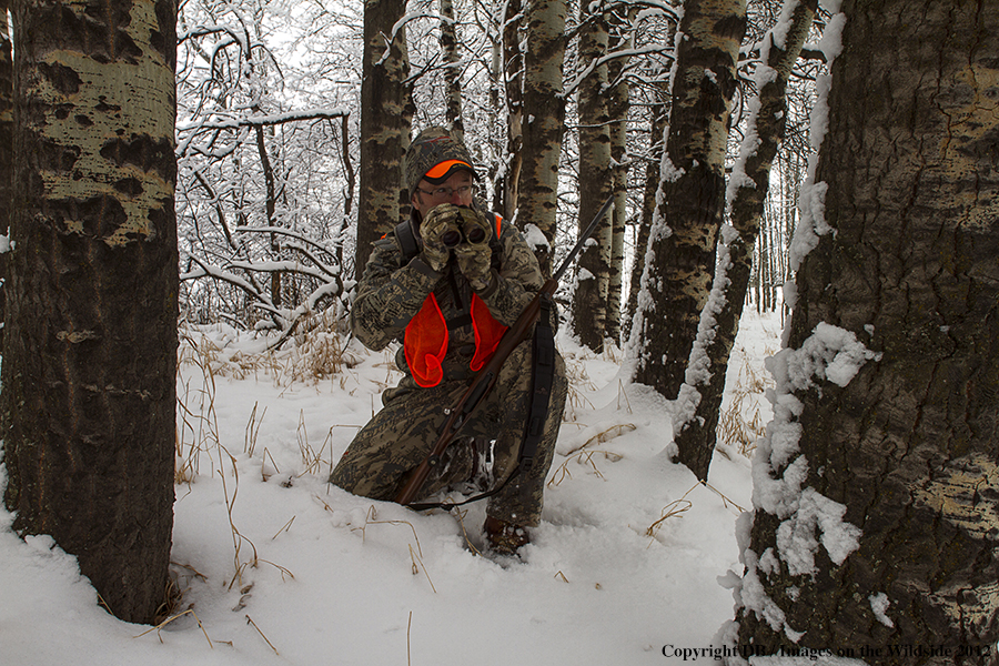 Hunter in field.