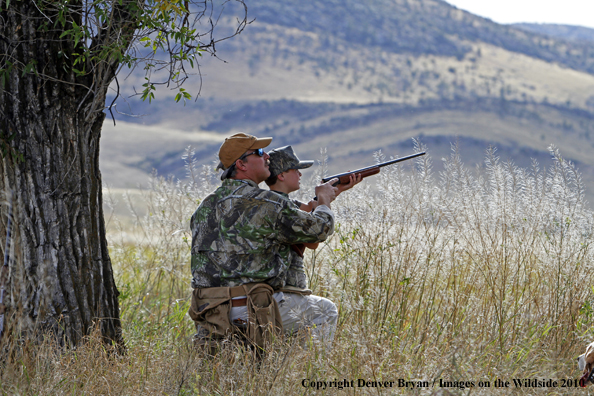 Father and Son Dove Hunting