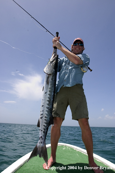 Flyfisherman w/barracuda