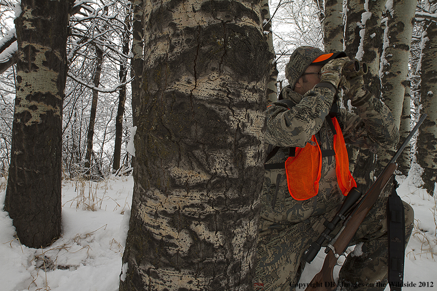 Hunter in field.