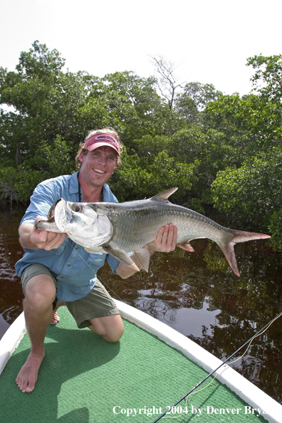 Flyfisherman w/tarpon 