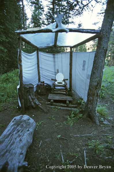 Backcountry toilet.