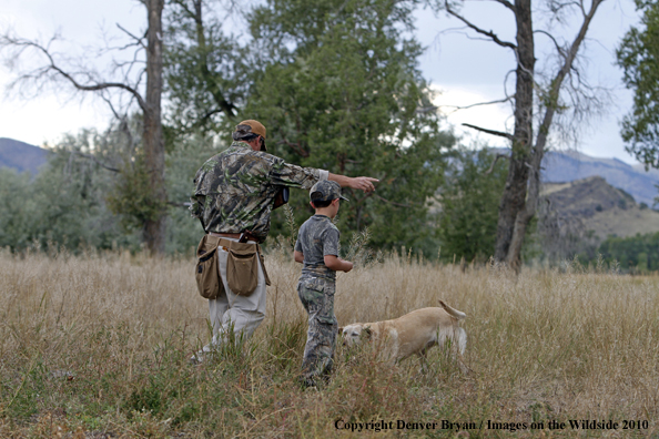 Father and Son Dove Hunting