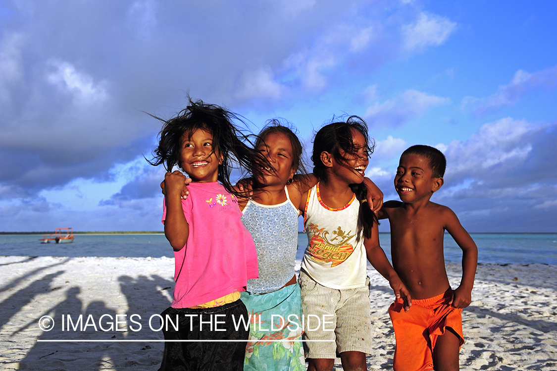 Native children on Christmas Island.