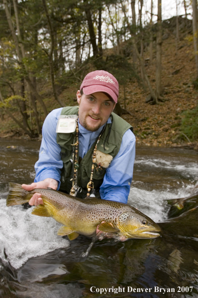 Close-up of nice brown trout.