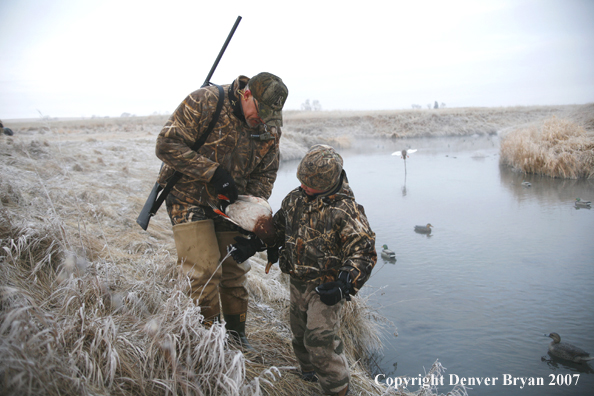 Father/daughter waterfowl hunting